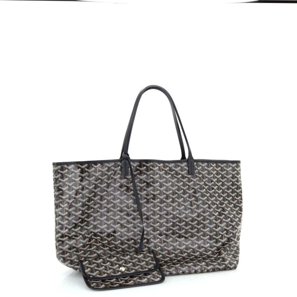 Goyard Saint Louis Tote Coated Canvas GM Black - Picture 2 of 8